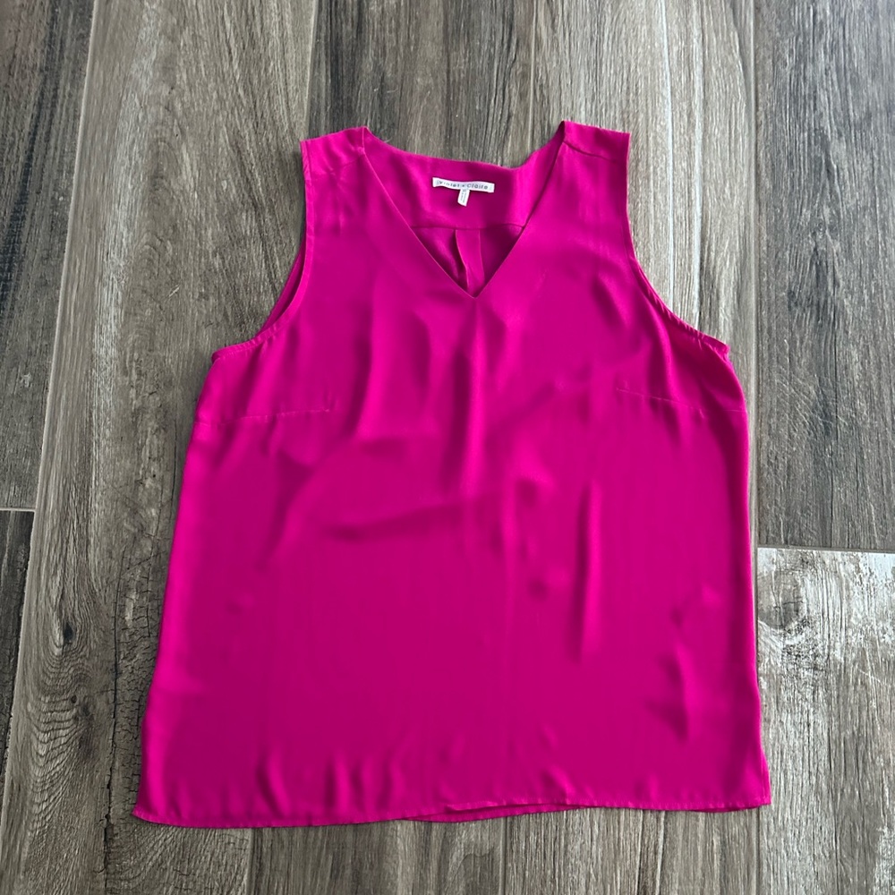 Women's Hot Pink Sleeveless Top